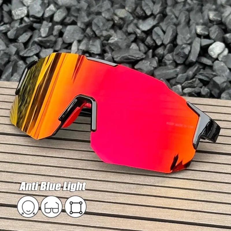 Men'S Accessories Glasses - Kacamata Hitam Bersepeda Persegi Bingkai Besar