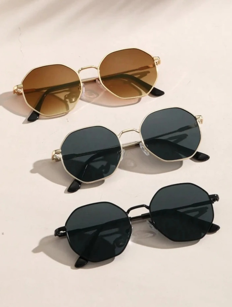 Men'S Accessories Glasses - 1/3 Buah Kacamata Hitam Bingkai Bulat