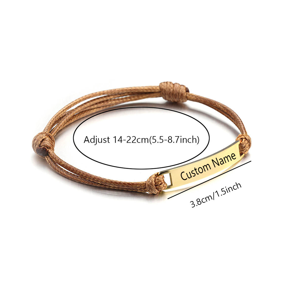 Gelang Nama Huruf Kustom Gelan - Men'S Accessories Jewelry Bracelet ulasan dan harga