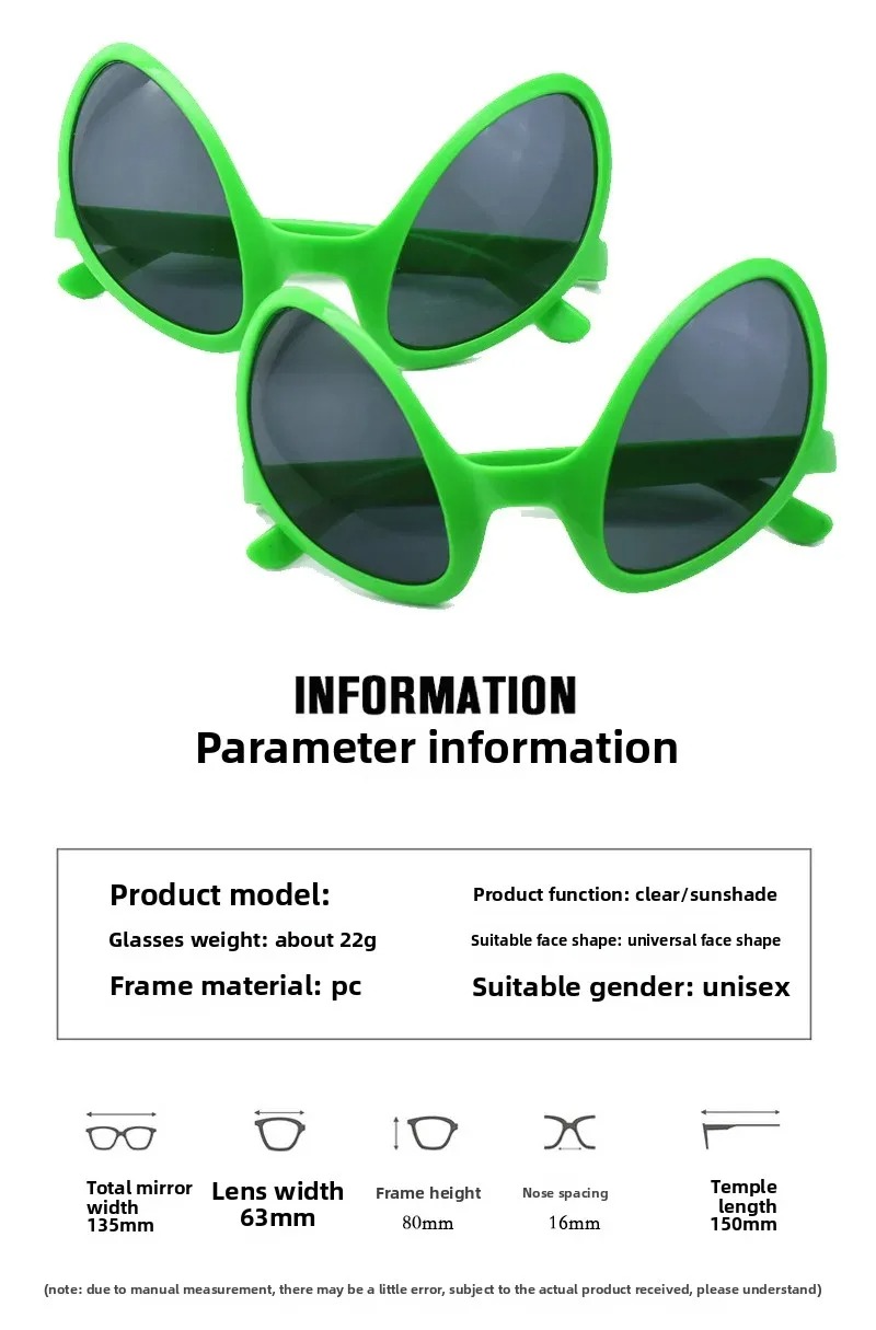 Kacamata Hitam Unik Alien Mars - Men'S Accessories Glasses ulasan dan harga