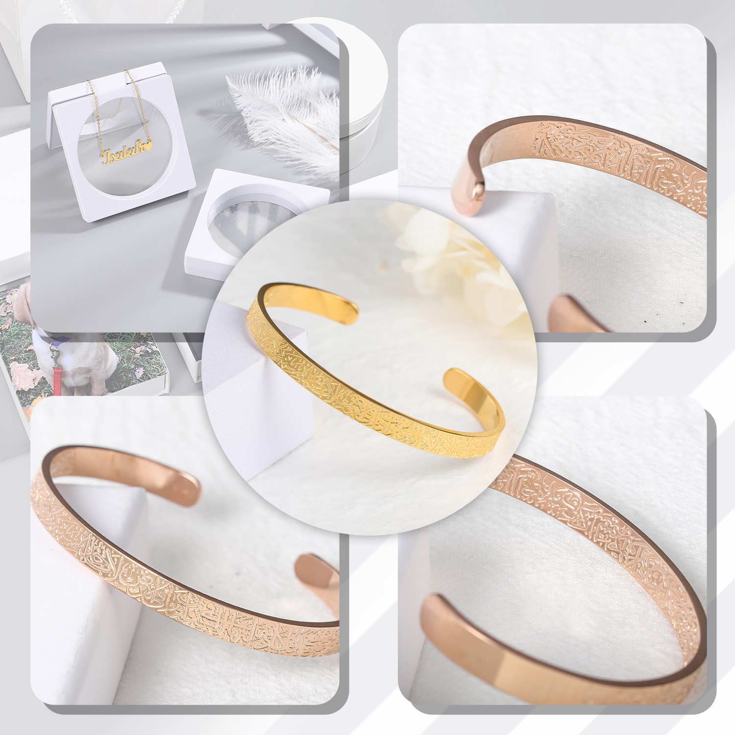 Ayatul Kursi Cuff Bracelet unt - Men'S Accessories Jewelry Bracelet ulasan dan harga