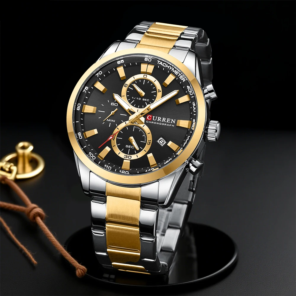 CURREN Jam Tangan Olahraga Chr - Men'S Accessories Jewelry Bracelet ulasan dan harga