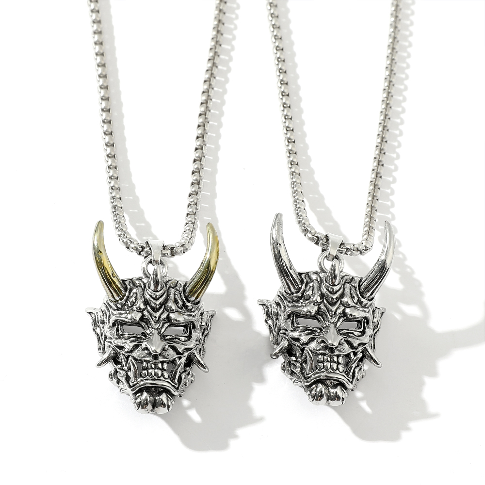 Kalung Liontin Topeng Hantu Ta - Men'S Accessories Fashion ulasan dan harga