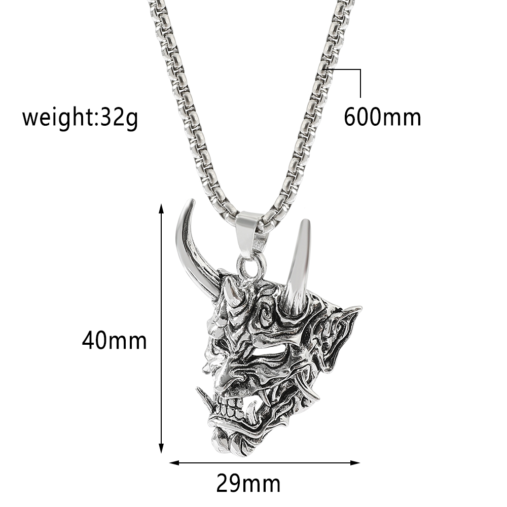 Kalung Liontin Topeng Hantu Ta - Men'S Accessories Fashion ulasan dan harga