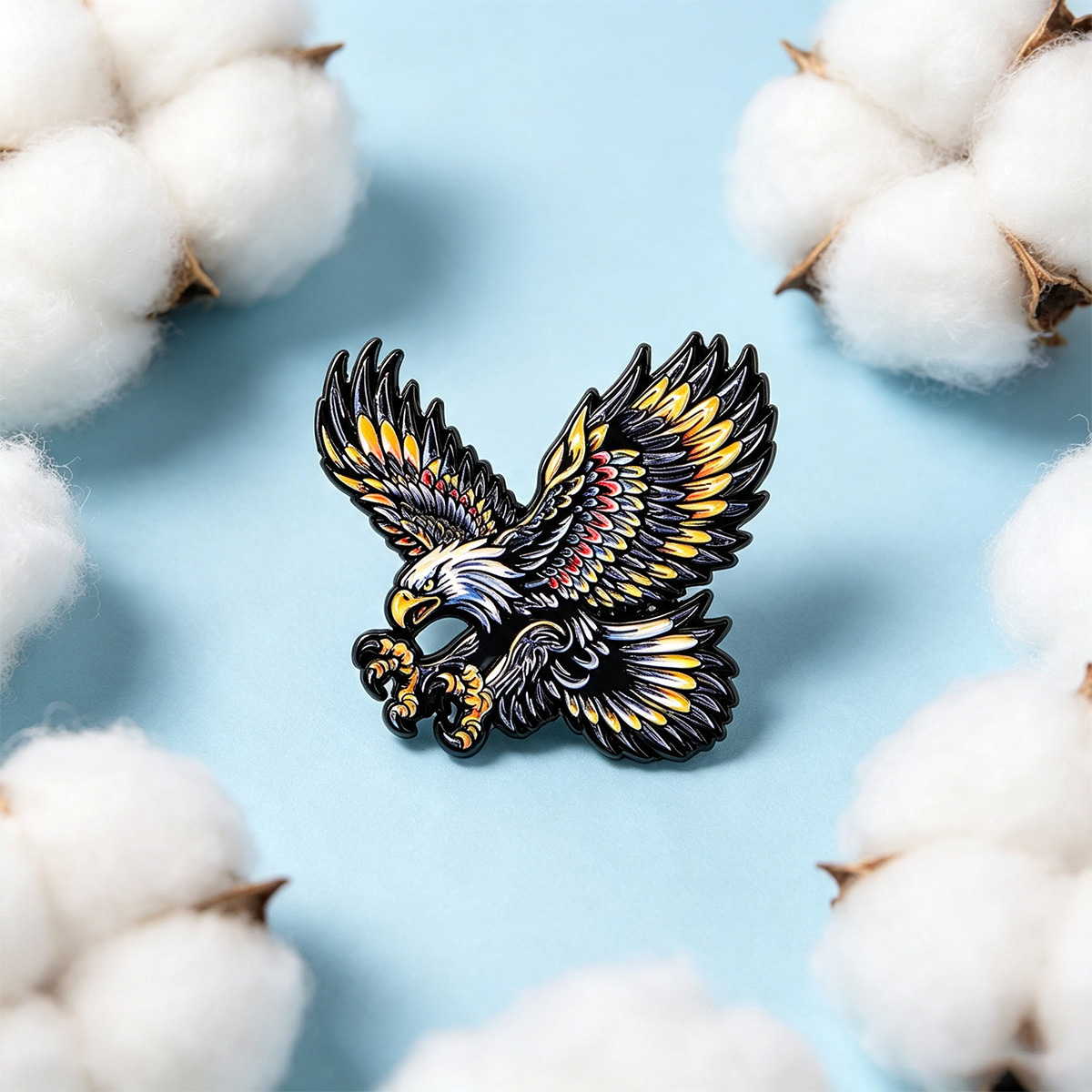 9 buah Pin Enamel Burung Elang - Men'S Accessories Fashion ulasan dan harga